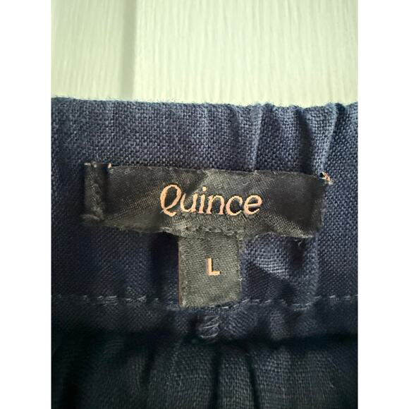 Quince 100% European Linen Pants Navy Size Large - Picture 6 of 9